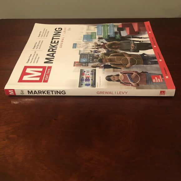 M: Marketing 6th Edition book Grewal Levy paperback College Business School - Picture 6 of 6
